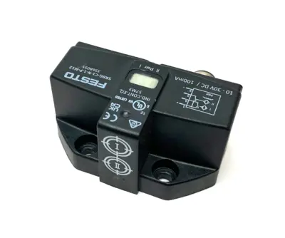 Used FESTO INDUCTIVE SENSORBOX, ANGULAR PNP N/O CONTACT, 3568055 Proximity Sensors | Maverick Industrial Sales #1103870