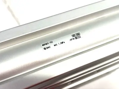 USED SMC COMPACT PNEUMATIC GUIDE CYLINDER 25MM BORE 75MM STROKE