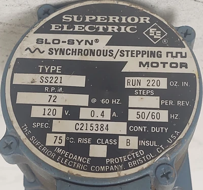 USED SUPERIOR ELECTRIC SS221