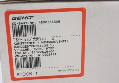 NEW GEMU 617-15D-720520