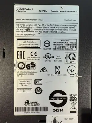 Hewlett Packard JG875A 4 PORT SWITCH BJNGA-BB0034 (6.2.5)