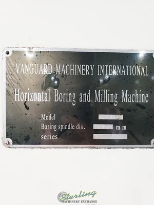 Used VANGUARD TPX6111C/3 Horizontal Table Type Boring Mills California US | Sterling Machinery Exchange #1465323