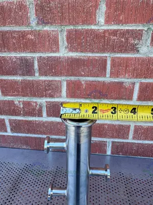 Stainless Steel  Manifold 1.5" Sanitary Fitting w/ 8 Ports 1/2" Sanitary Fitting