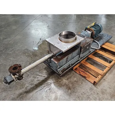 Used 2" Dia. Stainless Steel Vibra Screw Inc Volumetric Feeder