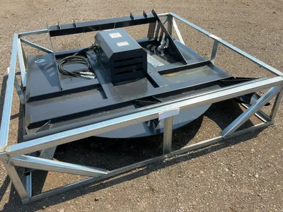 New JCT 72” Brush Mower Skid Steer Attachment, hydraulic driven with hoses and quick coupler fitting...