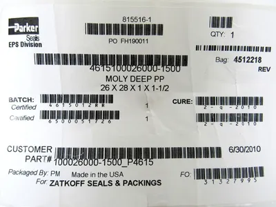 NEW PARKER 4615100026000-1500 MOLY DEEP PP SEAL 26x28x1x1-1/2