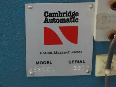 Cambridge AE2001 Automatic Rivet Machine Insertion Machine Von Weise Gromets