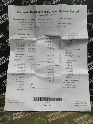 USED MCCROMETER 880003027