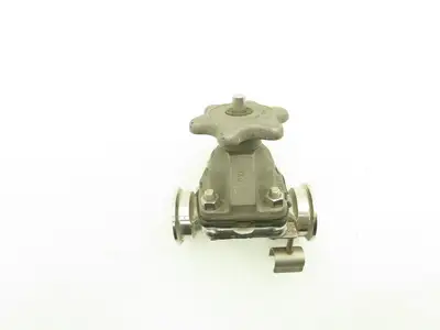 ITT Dia-Flo 1" Stainless Manual Diaphragm Valve 1.5" Tri-Clamp