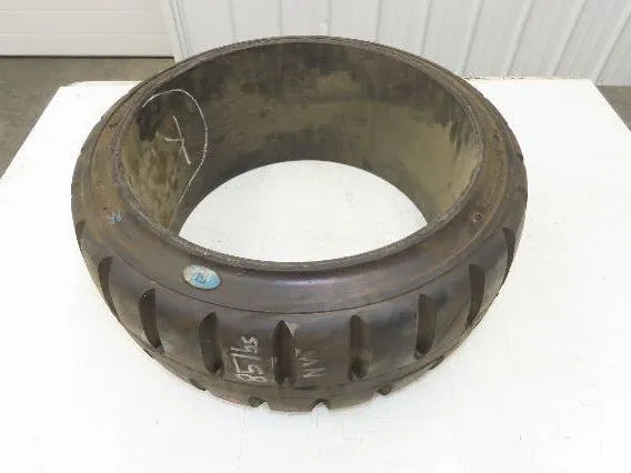 ITL 22x9x16 Press-On Forklift Tire Solid Cushion Traction Tread Black
