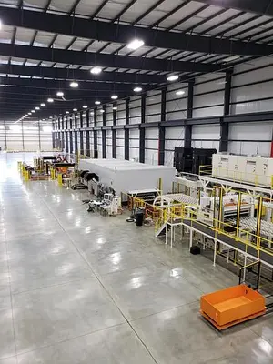 74" x .225" Automatic Feed Laser Blanking Line