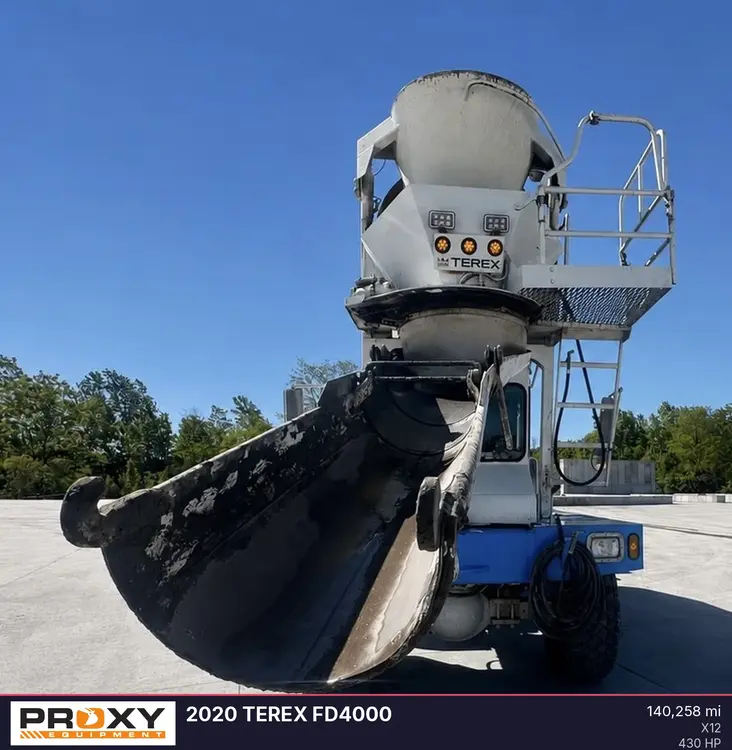 Used 2020 TEREX FD4000 Cement Mixers Kentucky US | Proxy Equipment #1389005