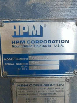 Used 1998 HPM HPM 3.5 Extruders Florida US | ESCOBAR TRADING, INC. #715025