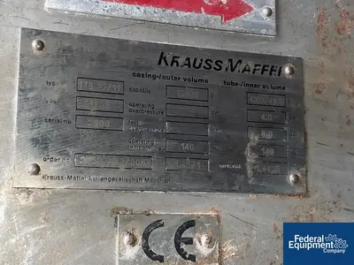 USED KraussMaffei Krauss Maffei Plate Dryer, Type TTB 27/11