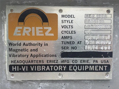 USED ERIEZ HVC1210