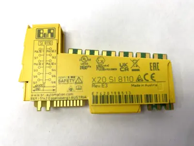 USED B&R REV. E3 SAFE DIGITAL INPUT MODULE 8-SAFE DIGITAL INPUTS