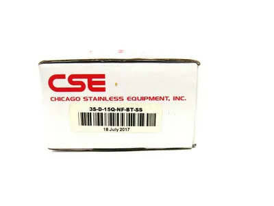 NEW CHICAGO STAINLESS EQUIPMENT 3S-D-15Q-NF-BT-SS PRESSURE GAUGE 3SD15QNFBTSS