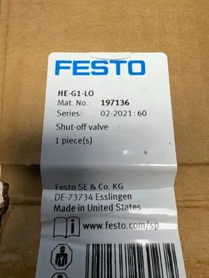 Festo HE-G1-LO Electrical/PLC/Automation | ESS Industrial Equipment Sales (9)