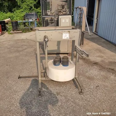 Used Enflex Model F14 Small Footprint Horizontal Form Fill Seal (HFFS) Pouch Machine with Towelette Feeder