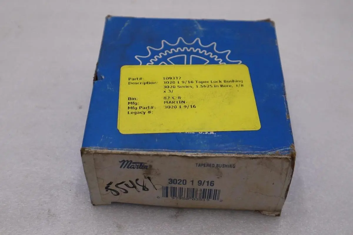 NEW Martin Taper Bushing 3020 1 9/16 BEARING STOCK K2087CC