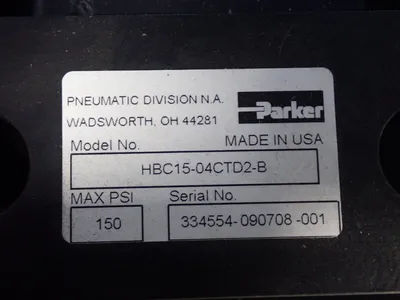 USED PARKER HBC1504CTD2B