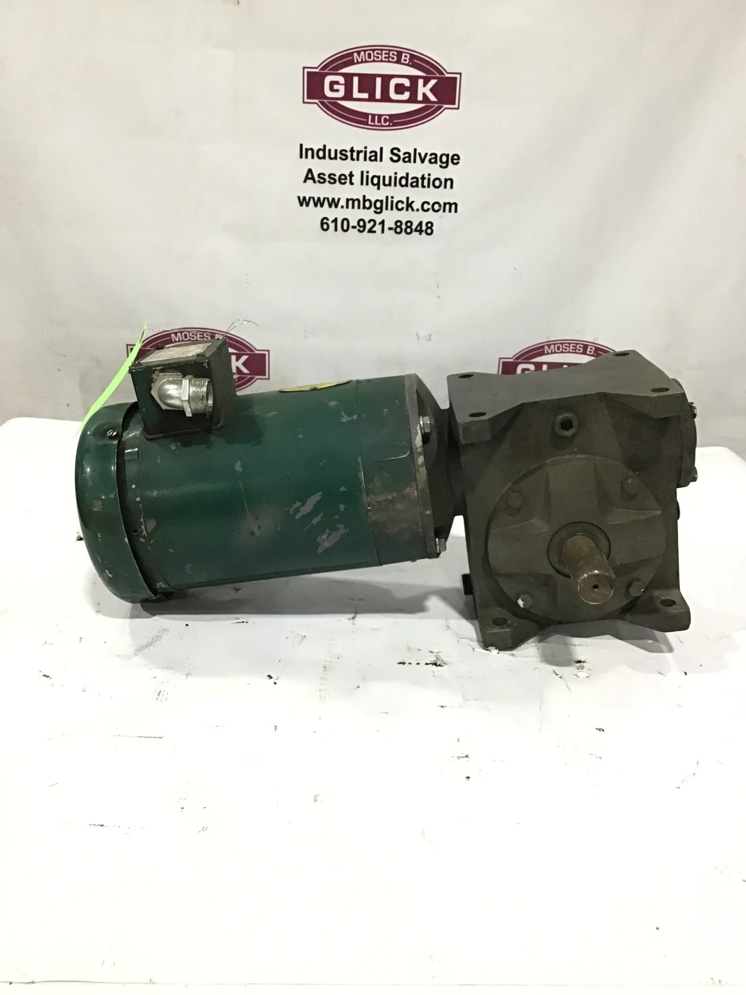 Baldor VM3558T/GSF2026BA Motor Gear Reducer 20:1 Ratio