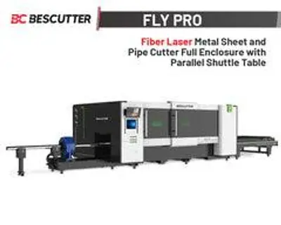 Bescutter MACH SPEED 5'x10' | 6000W -20000W | Fiber Laser Cutter Fully Enclosed with Hydraulic Shuttle Table