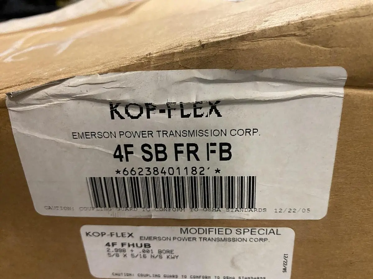 New | in-Stock KOP-FLEX 4F-SB-FR-FB Miscellaneous Equipment (Metalworking) Ohio US | Surplus Asset Holdings #1225596