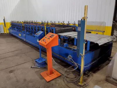 17 STAND X 4" X 48" B&K MODEL #2B-35 RAFTED ROLLFORMER: STOCK #18127