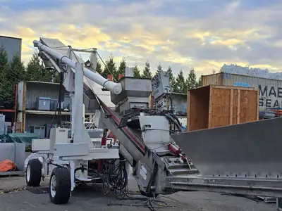 24" Wide Portable Diesel Articulating Conveyor Auger