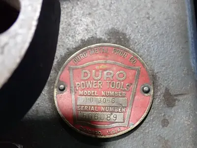 USED DURO METAL PRODUCTS CO. PD 3066