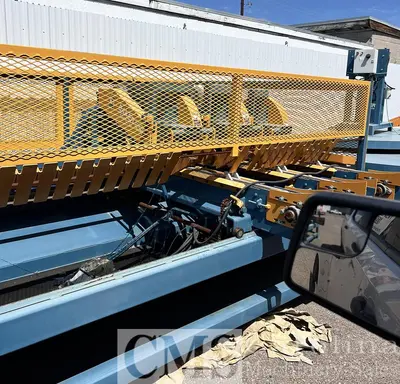 USED BAKER COMPLETE CANT CUT UP LINE WITH TRIM SAW, NOTCHER, GANG SAW
