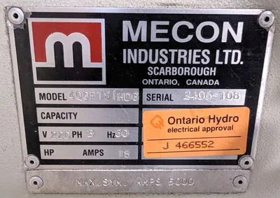 USED MECON 400F181HDG