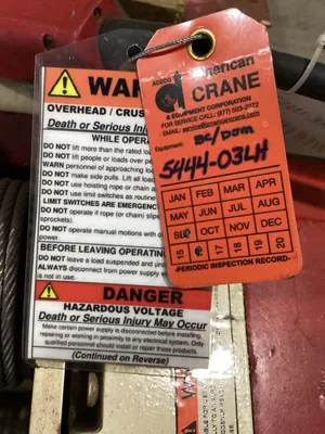 Coffing 1 Ton Hoist On Trolley 20′ WRT2010 3LH 230/460V