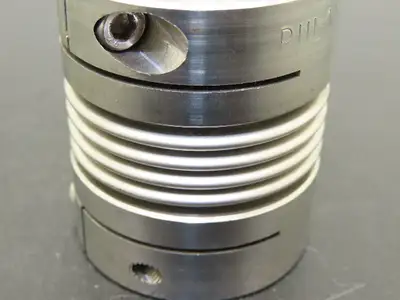 Ruland BC32-12-8-A Aluminum Bellows Coupling 3/4"x 1/2" Bore Flex Shaft Coupler