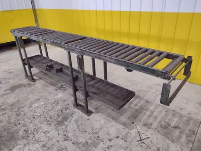 120" LONG X 16" WIDE X 39" ROLLER CONVEYOR: STOCK #21840
