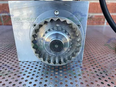 USED STAINLESS MOTORS PG2G14N04B1TG3 WASHDOWN DUTY MOTOR W/ SPIRAL BEVEL REDUCER 3PH