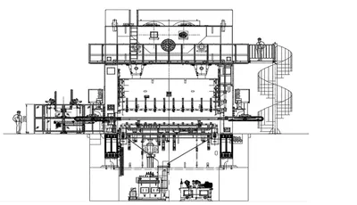 USED 1990 KOMATSU PRESSES KOMATSU E4T2500-07-70 MF-D PRESS