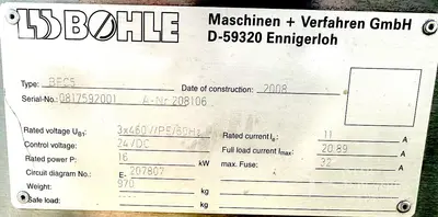 Used BOHLE BFC5 Tablet Coating California US | Star Industries #1254784