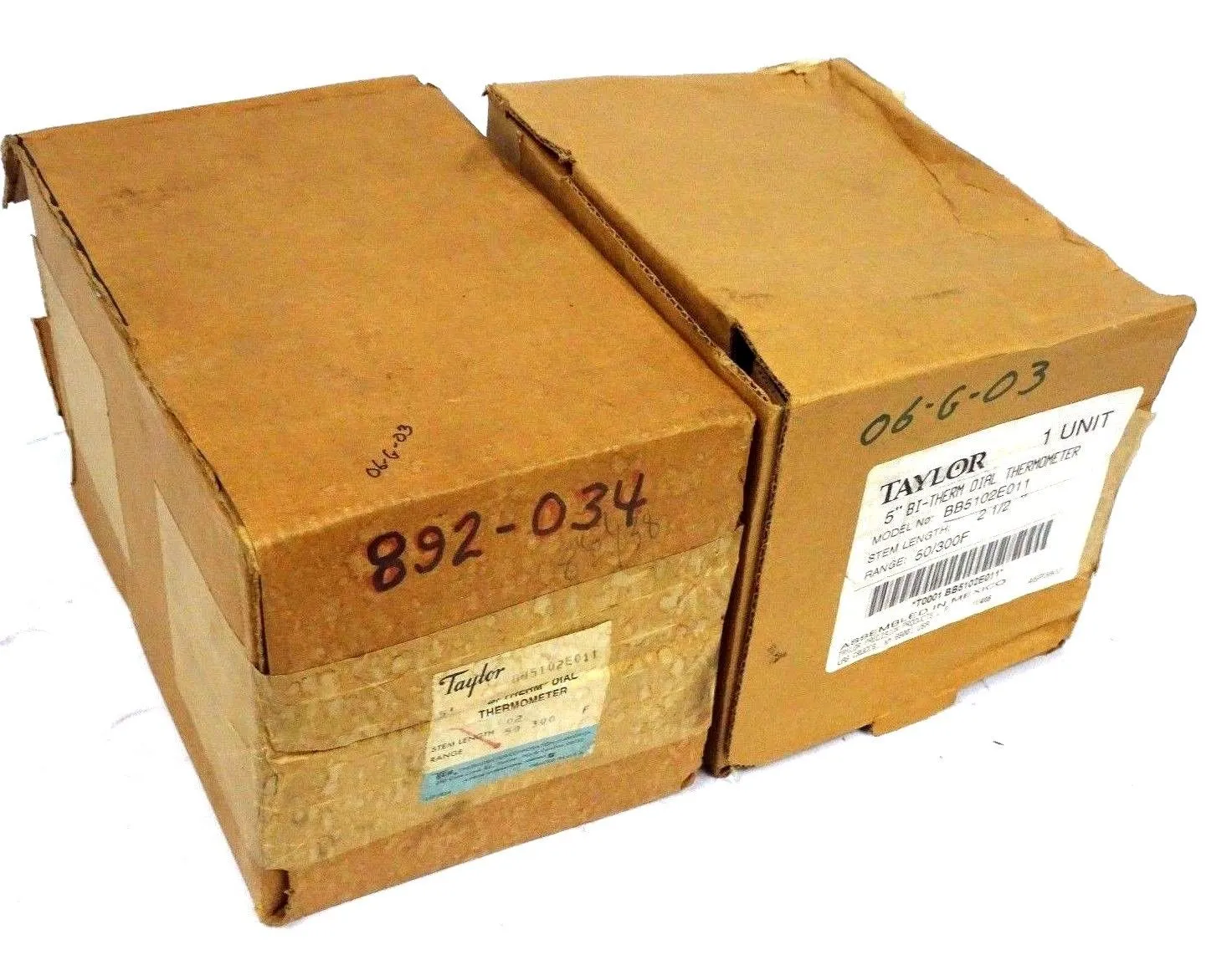 LOT OF 2 NEW TAYLOR BB5102E011 THERMOMETERS