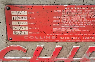 Used Collins _UNKNOWN_ Taps & Dies | Amiron Machinery #737041