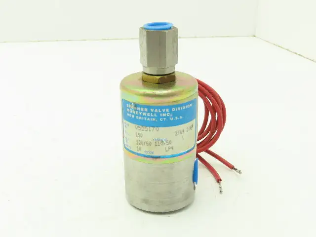 Honeywell Skinner V5D5170 Solenoid Valve 3-Way NC 120V 150 PSI 1/4" NPT