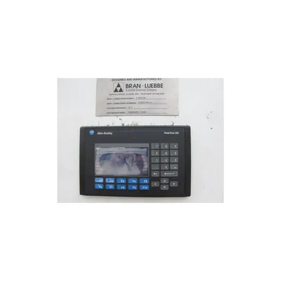 Used Allen-bradley Panelview 550 Cat 2711-b5a15 With Cabinet