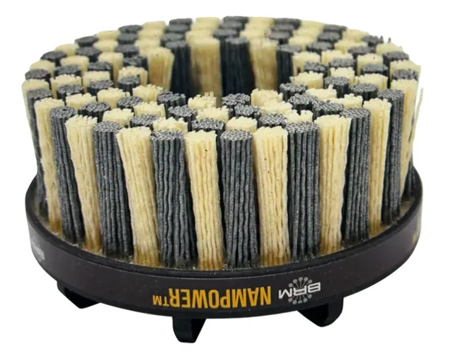 BRM 125mm x 38mm NAMPOWER Nylon Abrasive Dot Brush 80 Grit