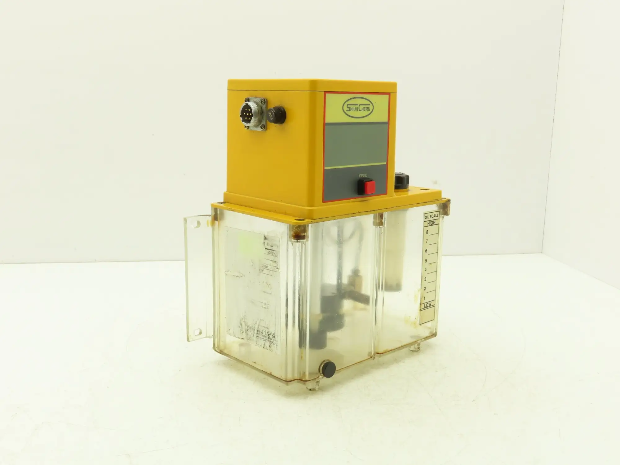 Shiuh Chern YMGP-301FW-T4-D Lubrication Oil Pump Oiler 4L Plastic Tank 110V