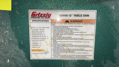 Used _UNKNOWN_ _UNKNOWN_ Woodworking Table Saws Georgia US | Auction Management Corporation #1548636