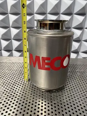 Stainless Steel 11" L x 4" Sanitary Fitting Tank w/ 9" Coiled Immersion Element