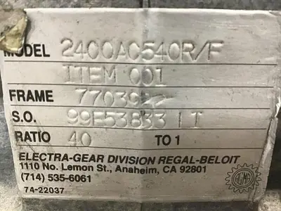 USED ELECTRA 2400AC540L/F