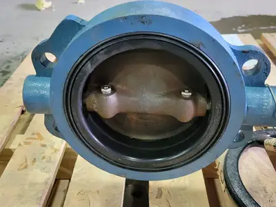 PowerRac Cylinder Actuator Size 6 w/ Four SPDT Mech. Switch and Butterfly Valve