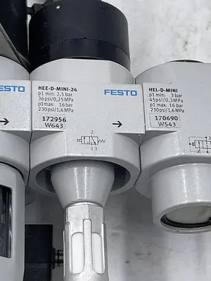 Used FESTO FESTO LFR-D-MINI,HEE-D-MINI-24,HEL-D-MINI….. Parts (Hydraulics and Pneumatics) | ND Industrial Surplus #1213025